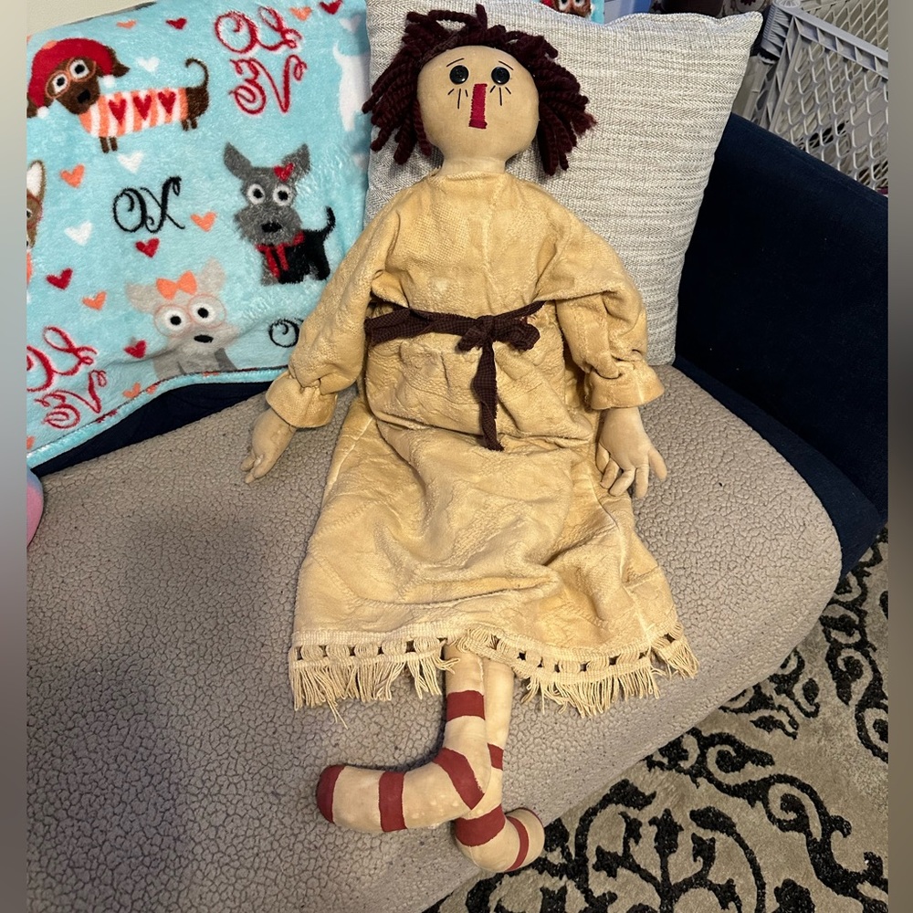 Primitive Raggedy Ann Style Doll